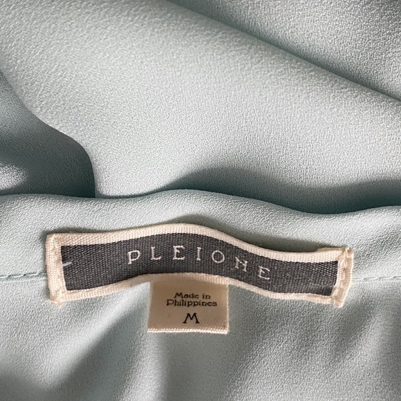 Pleione Mint Green Flowy Chiffon Tunic Women's Size Medium - Pre-Owned - Picture 4 of 5